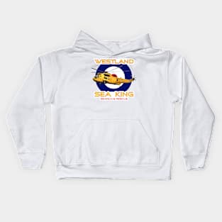 Westland Sea King Search and rescue helicopter in RAF roundel, Kids Hoodie